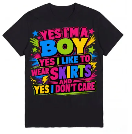 Yes, I'm a boy, yes, I like to wear skirts and yes, I don't care